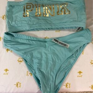 PINK Victoria's Secret Aqua Bikini